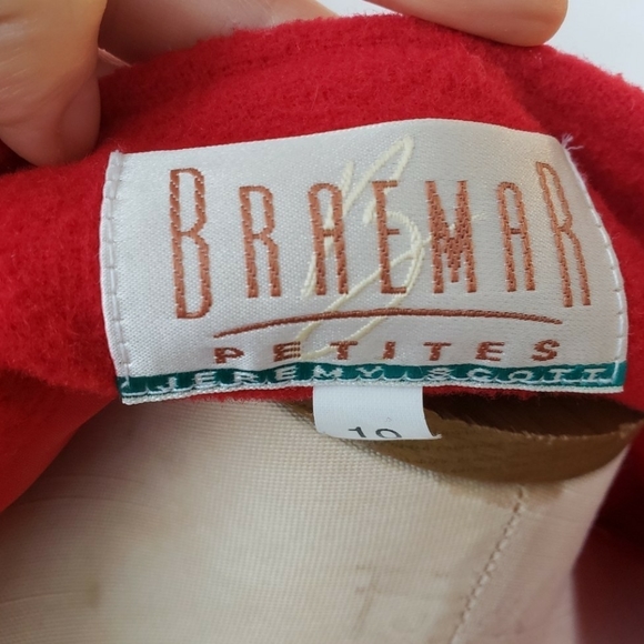 Vintage Wool & Cashmere Braemar Red Coat / Blazer - Picture 4 of 4